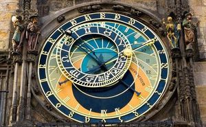 Foto del reloj astronómico de Praga